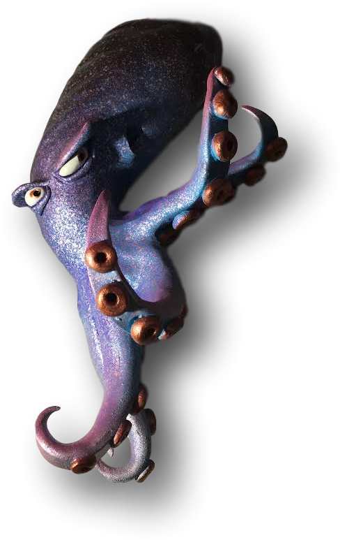 Custom Octopus - Mike Qunn - Earrings Clipart (779x780), Png Download