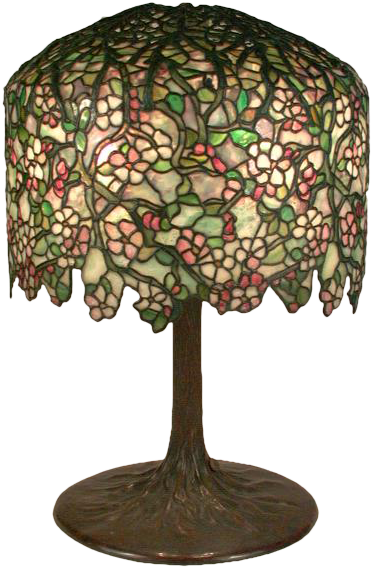 Apple Blossom Table Lamp - Lampshade Clipart (600x600), Png Download