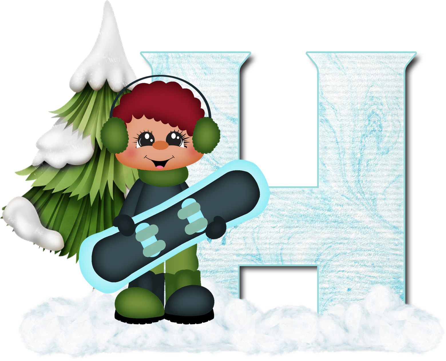 H - - ✿‿ - Cartoon Clipart (1659x1304), Png Download
