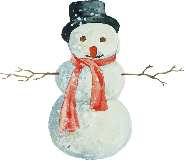Bonhomme De Neige Png, Tube Hiver - Snowman Clipart (600x520), Png Download