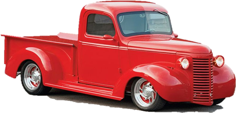 Old Truck Png - Old Red Truck Png Clipart (799x499), Png Download
