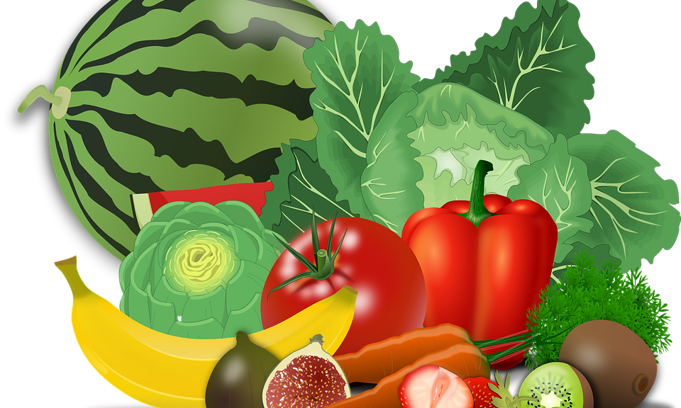 Frutas E Verduras 2 - Caribbean Food And Nutrition Institute Logo Clipart (960x576), Png Download