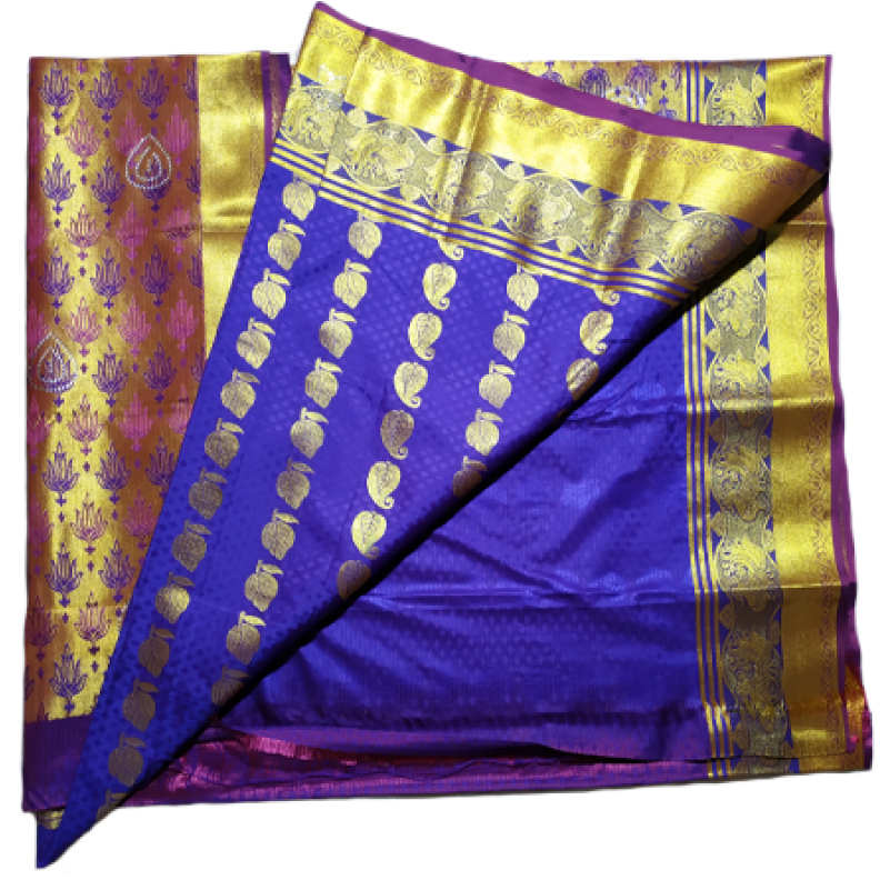 Navy & Golden Border Stone - Silk Clipart (800x1007), Png Download