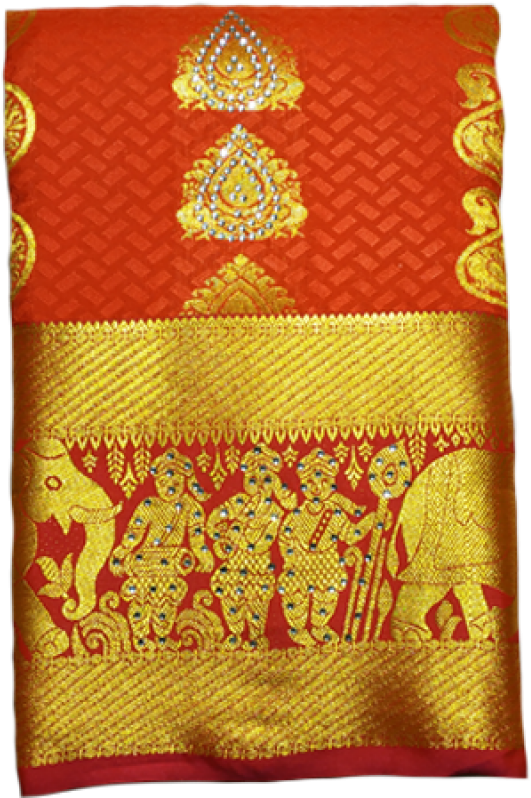 Orange With Golden Stone - Stitch Clipart (800x1007), Png Download