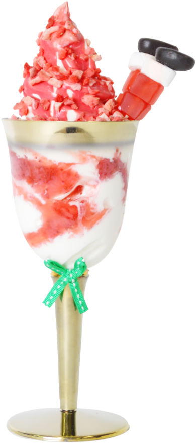 Kiss The Tiramisu - Christmas Food Ice Cream Sundae Clipart (544x1024), Png Download
