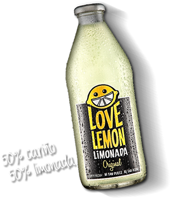 Lemonade - - Botellas Love Lemon Limonada Clipart (1100x522), Png Download