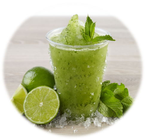 Limonada De Hierbabuena - Frozen Carbonated Beverage Clipart (700x465), Png Download