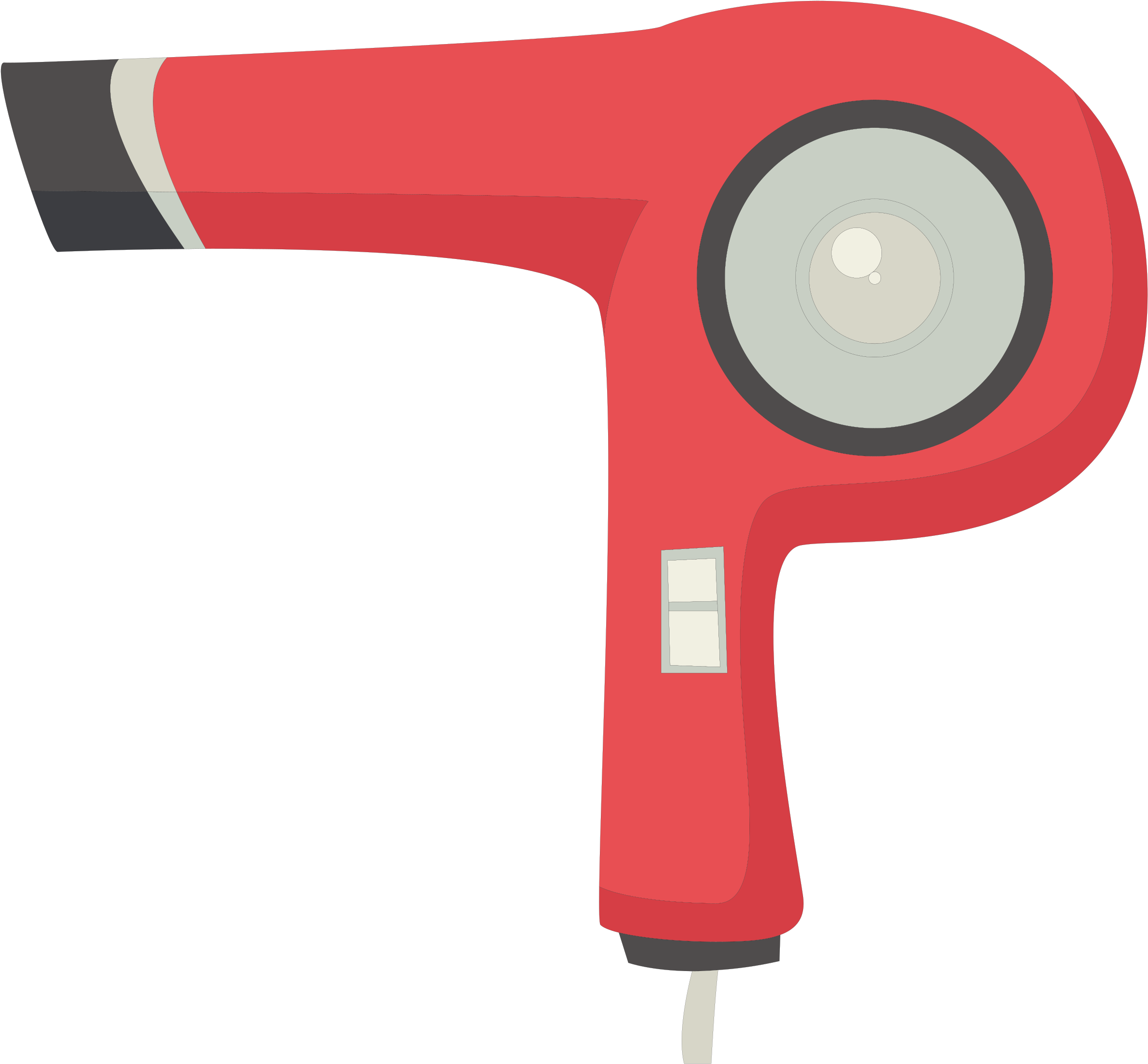 This Free Icons Png Design Of Electric Hair Dryer - Clip Art Hair Dryer Transparent Png (2400x2225), Png Download