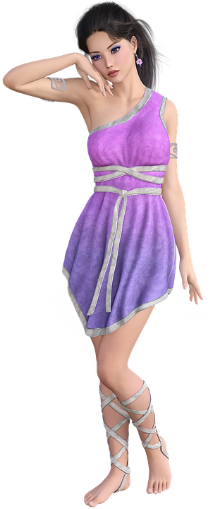 Femenina, Personaje, Mujer, Modelo, Arte Digital - Cocktail Dress Clipart (432x720), Png Download