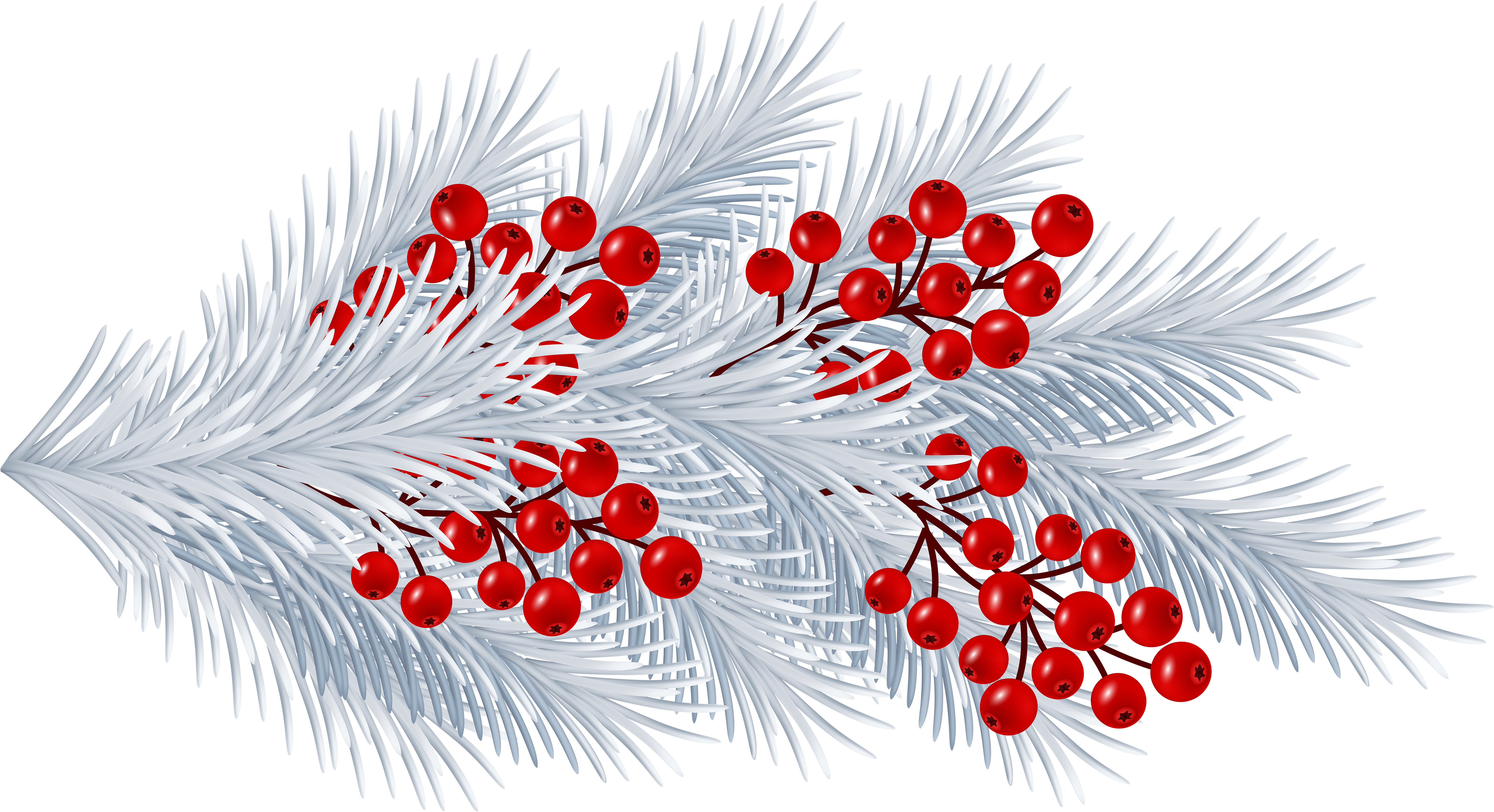 View Full Size - Red And White Christmas Png Clipart (5000x2778), Png Download