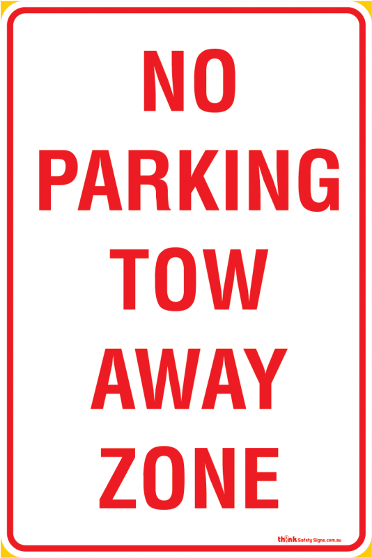 Parking No Parking Tow Away Zone - Signs Clipart (800x800), Png Download