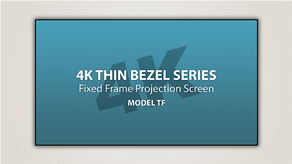 Severtson 4k Thin Bezel Series Fixed Frame Projector - Graphic Design Clipart (600x600), Png Download