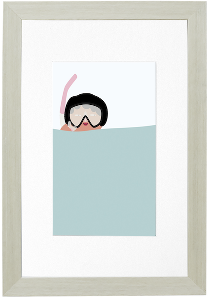 A Solid Wood Frame Enhanced With A Coastal Lime Wash - Penguin Clipart (600x600), Png Download