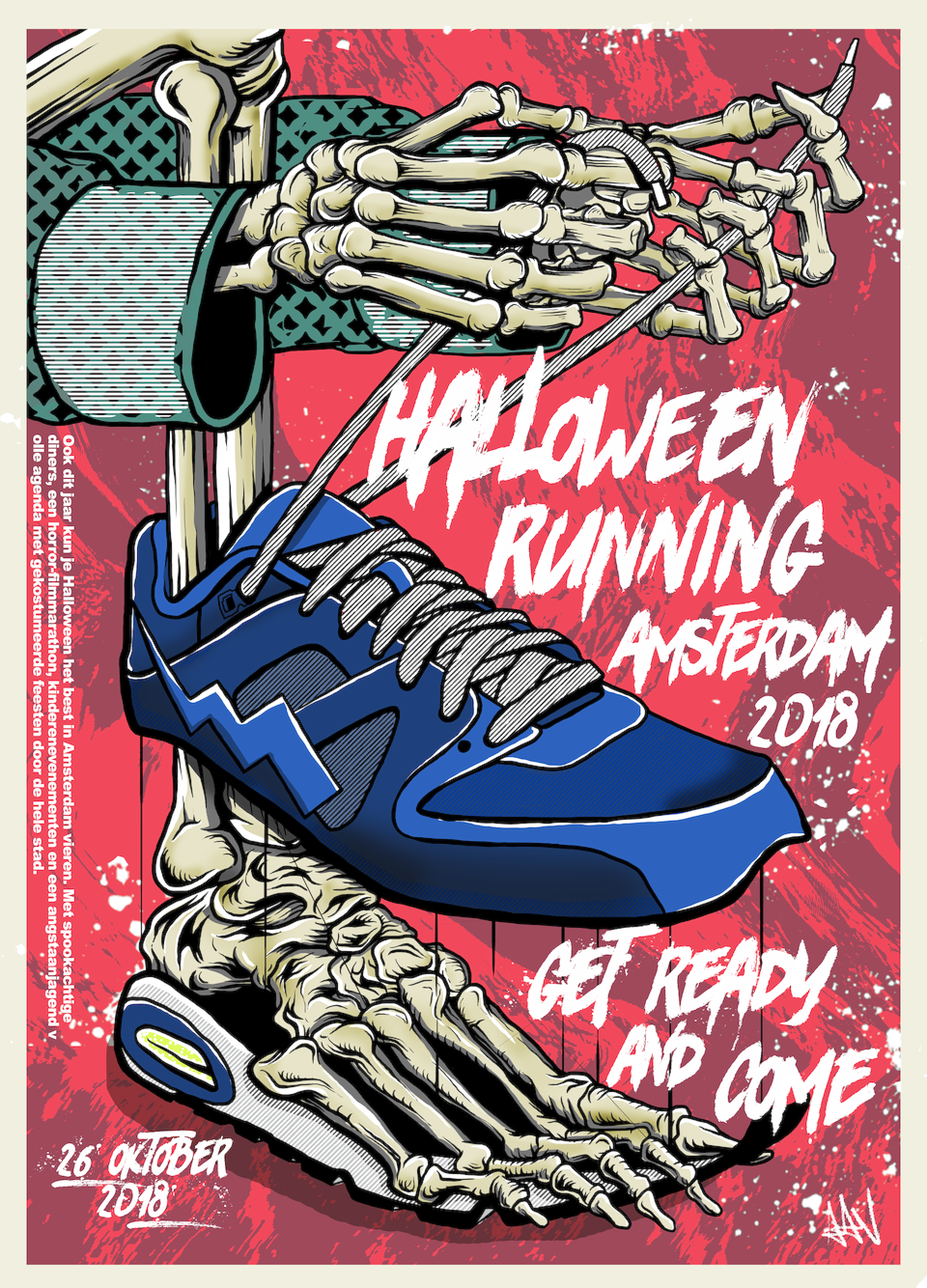 Halloween Running Amsterdam - Poster Clipart (960x1334), Png Download