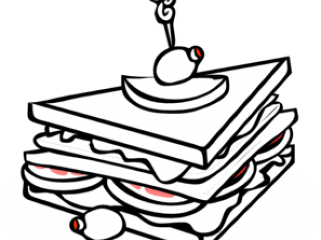 Sandwich Clipart Triangle Sandwich - Deli Sandwich Clip Art - Png Download (640x480), Png Download