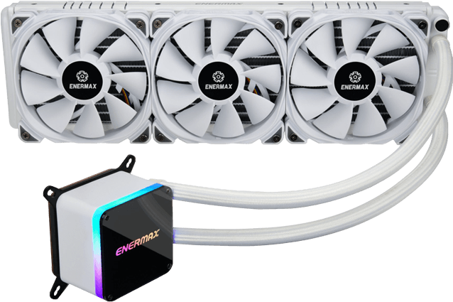 Liqtech Ii 360 White, 360mm Radiator, 500w Tdp, Liquid - Enermax Liqtech Ii 360 White Clipart (700x700), Png Download