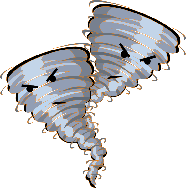 Swoop Clipart - Tornadoes Clipart - Png Download (594x600), Png Download