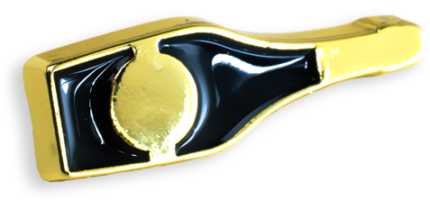 'champagne' Pin - Brass Clipart (600x543), Png Download