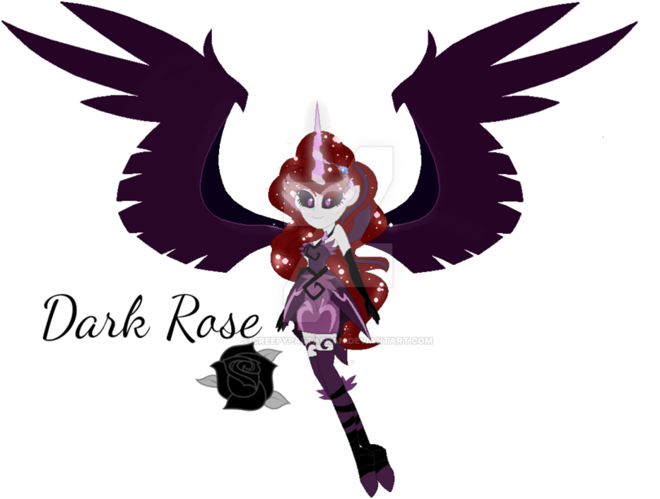 Alternate Names Include Nightmare Heart, Broken Heart, - Equestria Girls Midnight Sparkle Base Clipart (934x706), Png Download