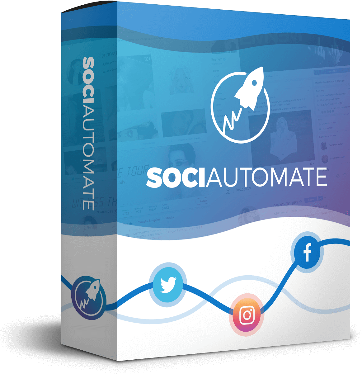 Sociautomate Is An Easy To Use, Cloud Based Software - Graphic Design Clipart (1337x1317), Png Download