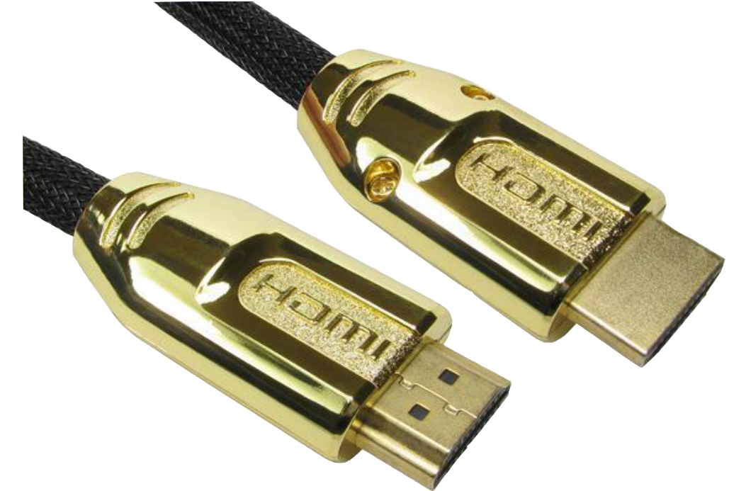 0m Braided Male To Male Hdmi - Hdmi Clipart (1095x769), Png Download