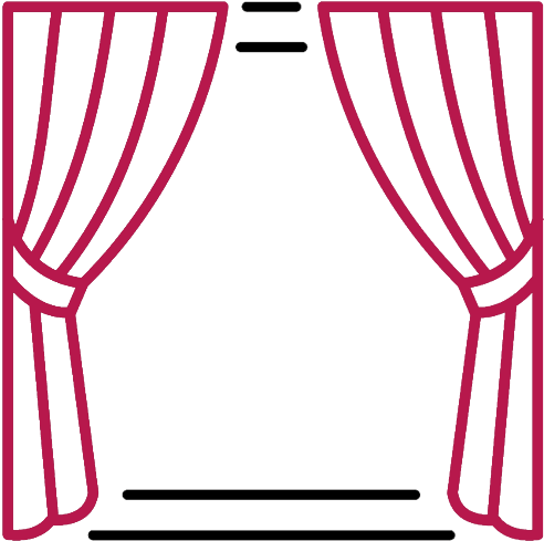 Convencionales Y Visillos - Cortinas Icono Clipart (800x800), Png Download