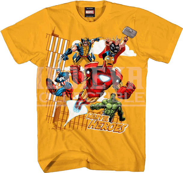 Marvel Defenders T Shirt Clipart (610x610), Png Download