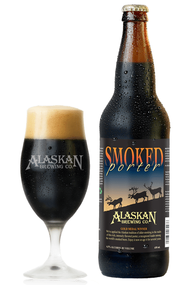 Smoked Beer - Alaskan Smoked Porter 650ml Clipart (619x583), Png Download
