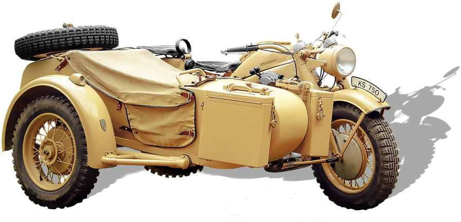 Zündapp Ks 750, Equipo De Motos - Old Transparent Motorcycle Clipart (960x440), Png Download
