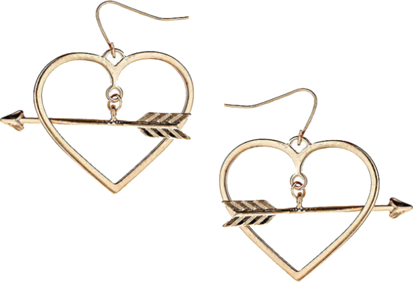 Heart Earrings/ Polyvore - Earrings Clipart (2048x1521), Png Download