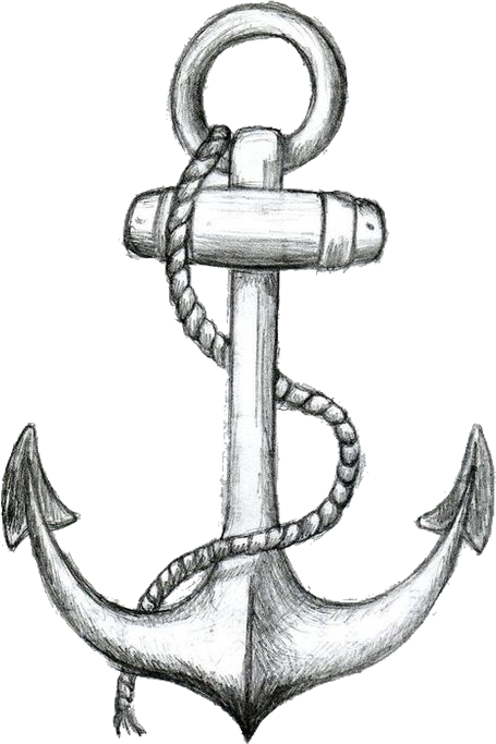 Ancla Blancoynegro Tumblr Freetoedit - Transparent Transparent Tumblr Anchor Clipart (455x683), Png Download