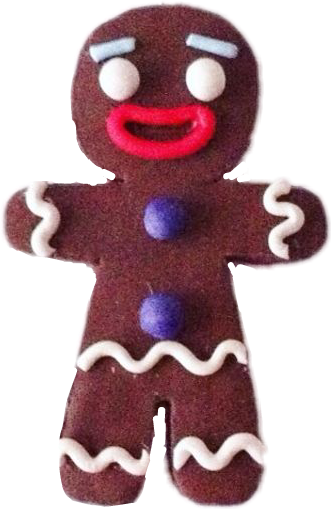 #gingerbreadman #gingerbread #shrek #cartooncharacter - Gingerbread Clipart (331x509), Png Download