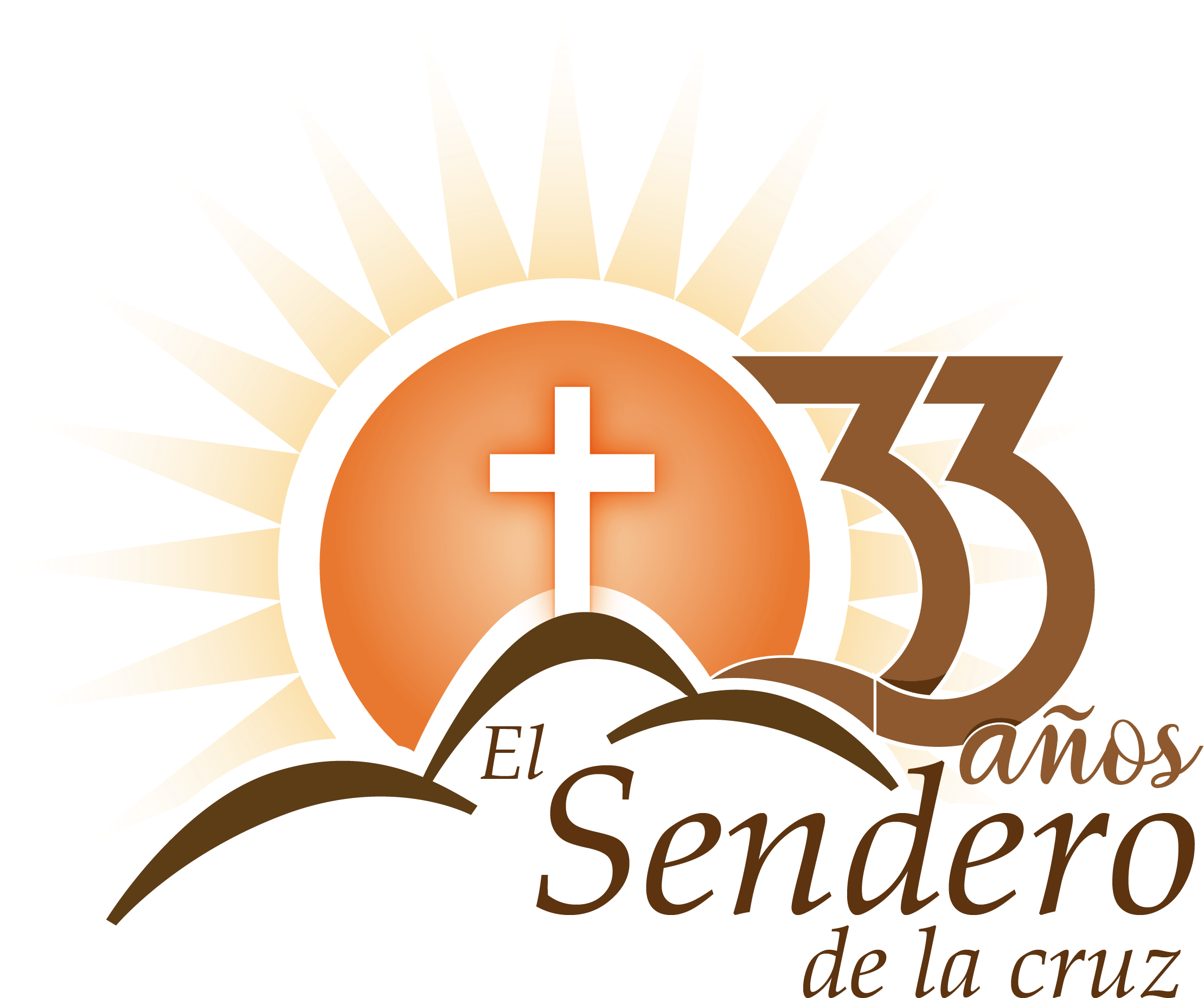 Logo Sendero 33 Aniversario - Iglesia Cristiana El Sendero De La Cruz Clipart (2220x1840), Png Download