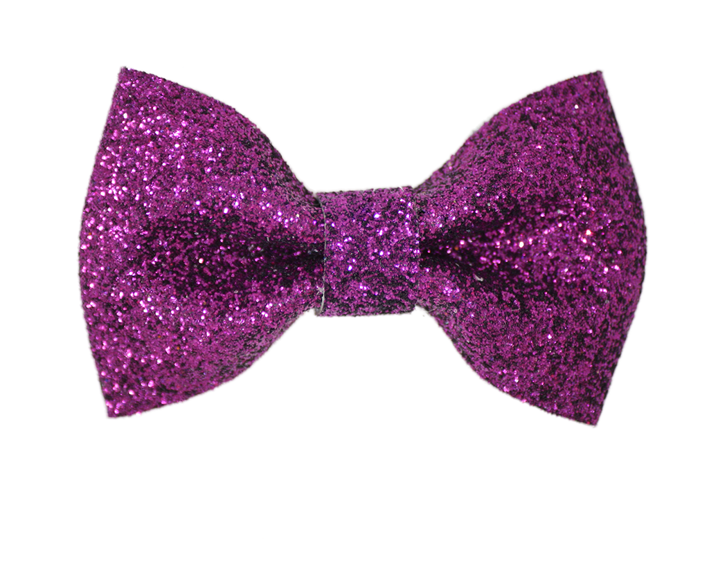 Purple 2" Mini Glitter Bow - Polka Dot Clipart (1024x1024), Png Download
