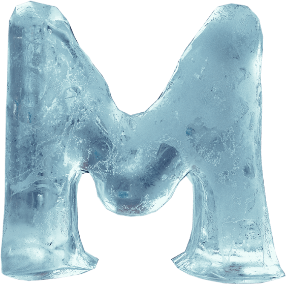 Ice Ice Baby Font - Letters Blue Ice Png Clipart (595x595), Png Download