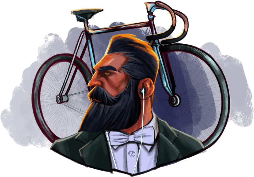 Hipster Buy T Shirt Design - Hybrid Bicycle Clipart (1024x783), Png Download