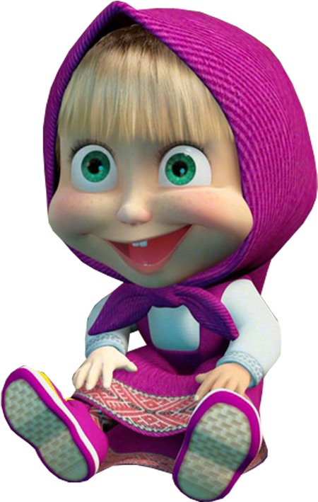 Free Icons Png - Masha And The Bear Cup Clipart (493x759), Png Download