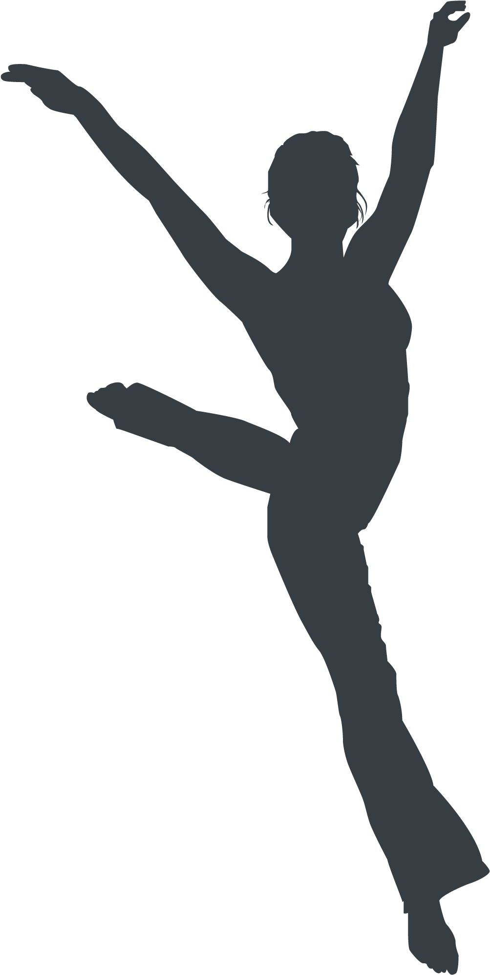 Athlete Silhouette - Silhouette Clipart (2271x2021), Png Download