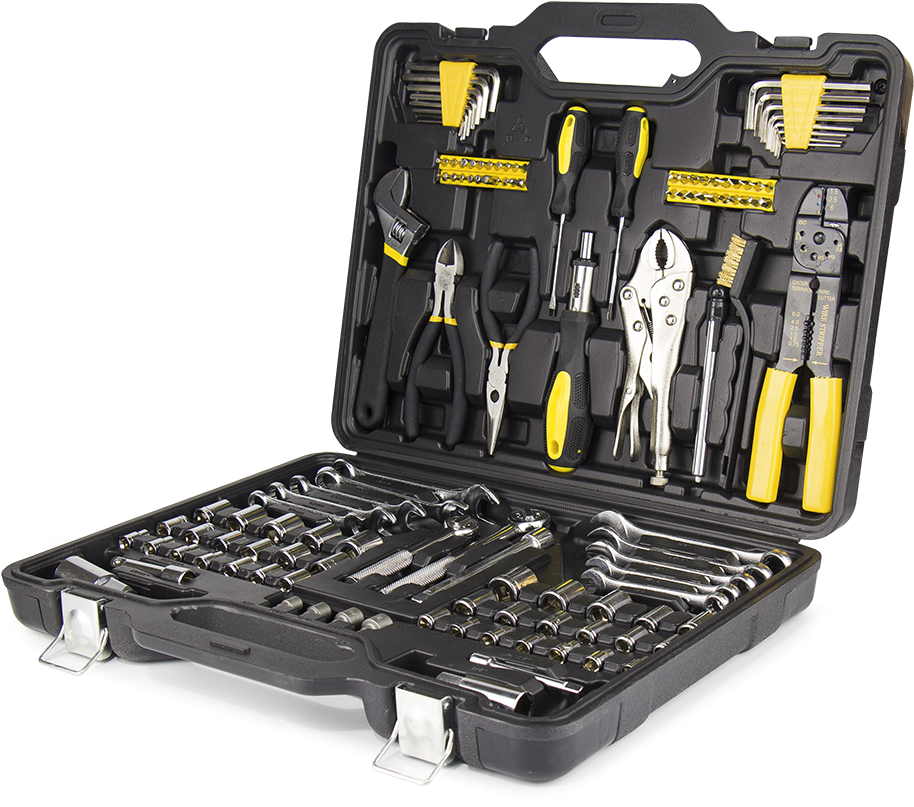 Professional Auto Repair Kit 123pcs Household Mechanical - Tools Town In Yerevan Clipart (1000x828), Png Download