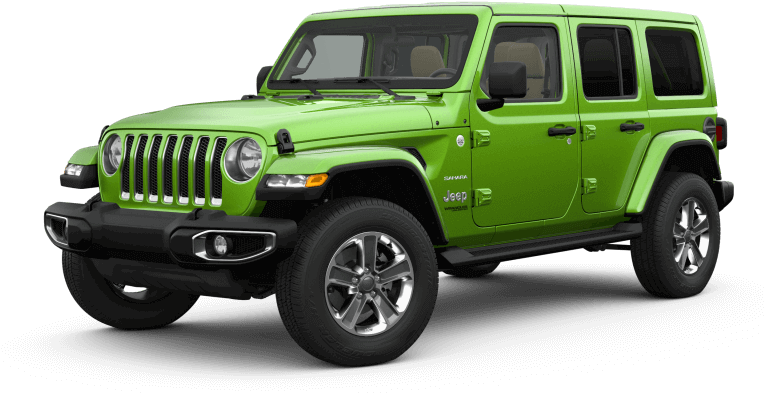 Wrangler Sahara - 2018 Jeep Wrangler Rubicon Green Clipart (768x432), Png Download