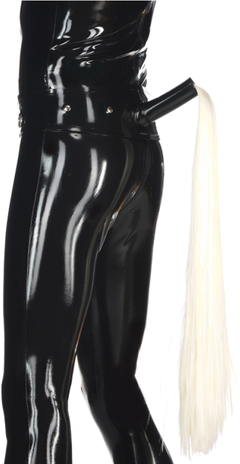 Belt With Tail - Latex Clothing Clipart (468x902), Png Download