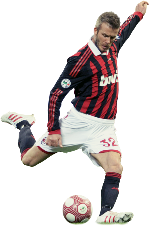 David Beckham Photo Beckham 03 - Kick Up A Soccer Ball Clipart (518x800), Png Download