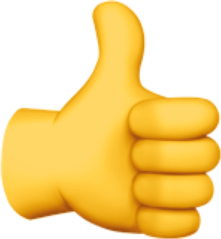 Thumb Emoji Png - Thumbs Up Emoji Png Clipart (1100x1100), Png Download