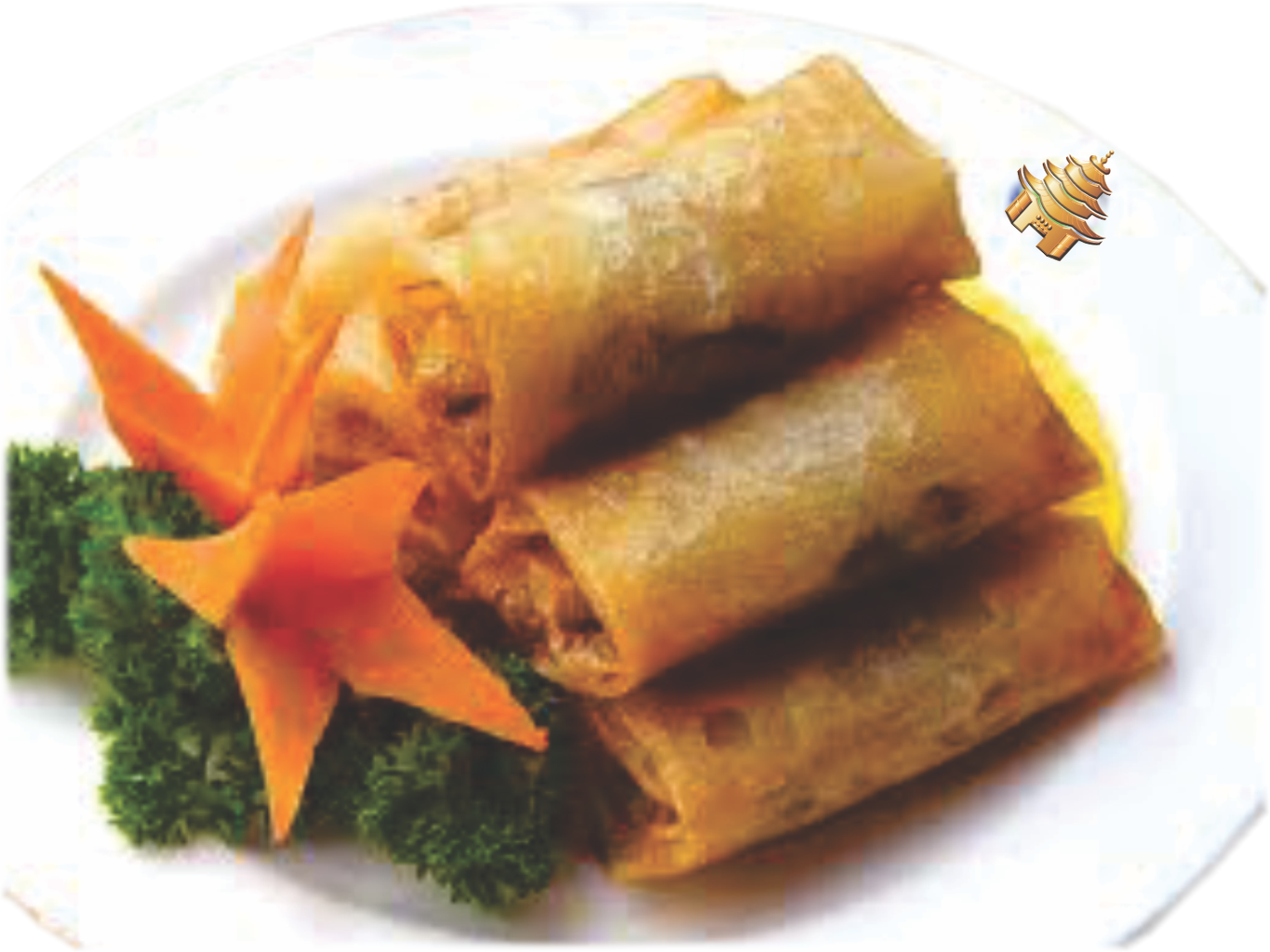 Spring Rolls - Chinese Christmas Food Clipart (1365x1024), Png Download