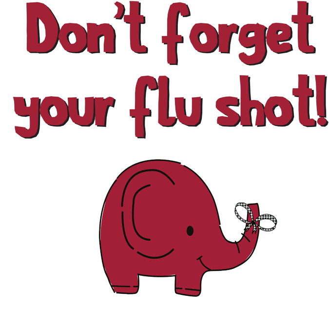 Don't Forget Your Flu Shot - Cartoon Clipart (700x685), Png Download
