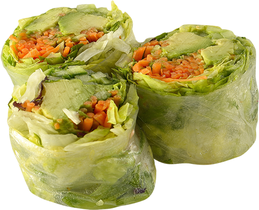 Click To Enlarge - Teriyaki Chicken Rice Paper Rolls Clipart (700x500), Png Download