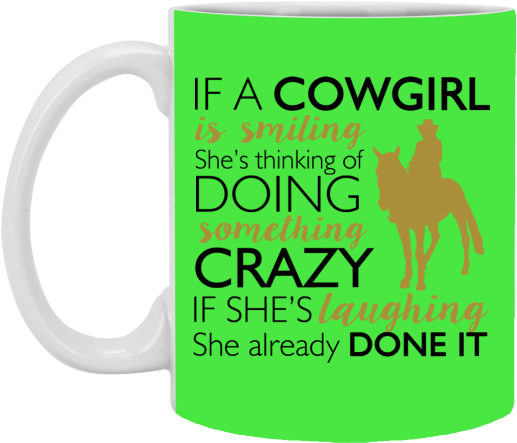 Cowgirl Silhouette Png - Mug Clipart (1009x864), Png Download