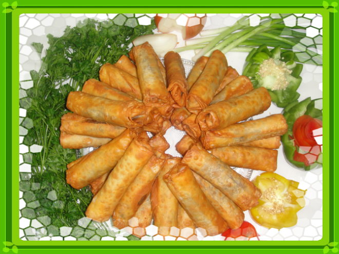 Spring Rolls - French Fries Clipart (660x495), Png Download