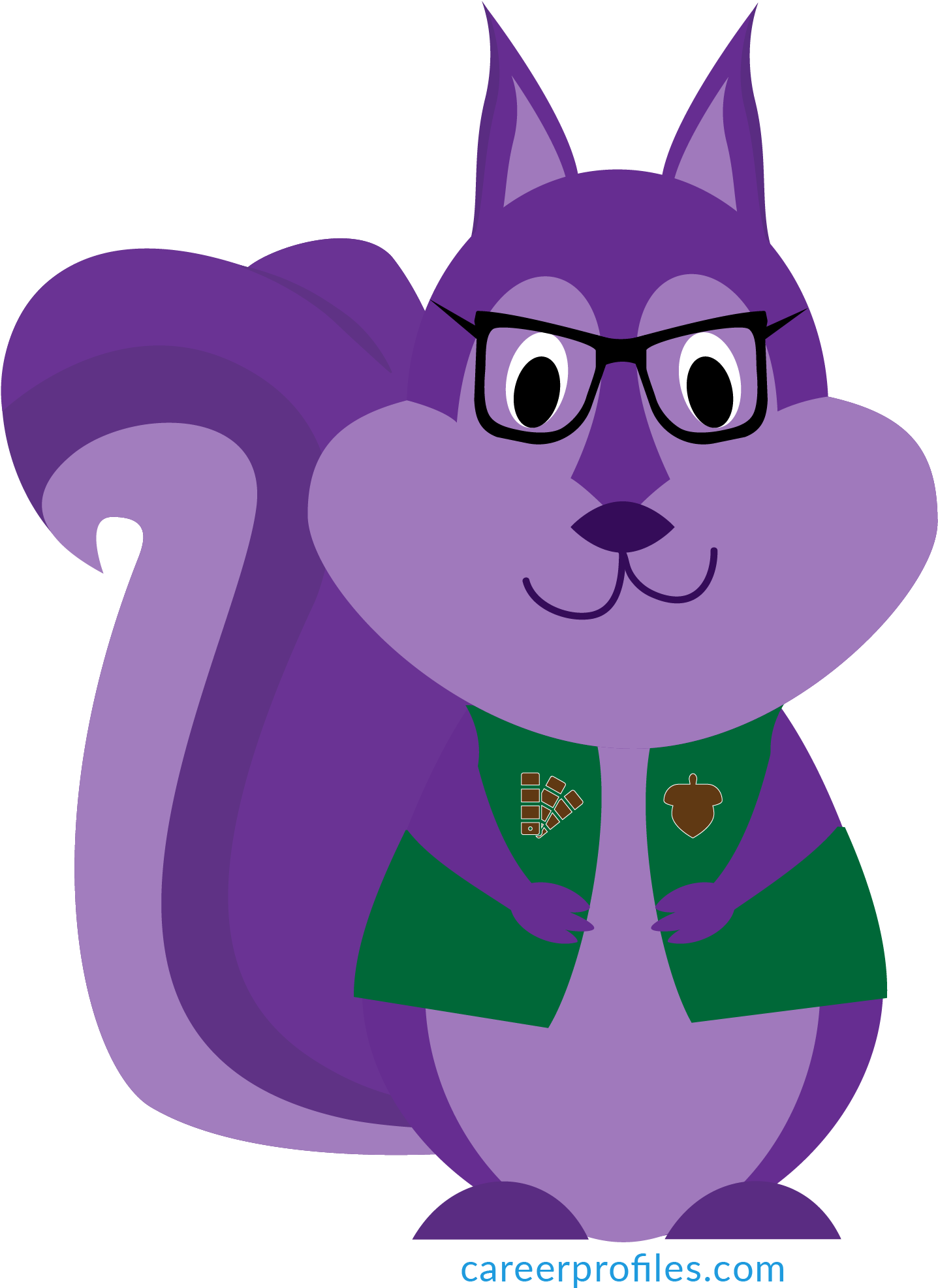 Top Baltimore Recruiters And Purple Squirrel - Purple Squirrel Clipart (1860x2133), Png Download