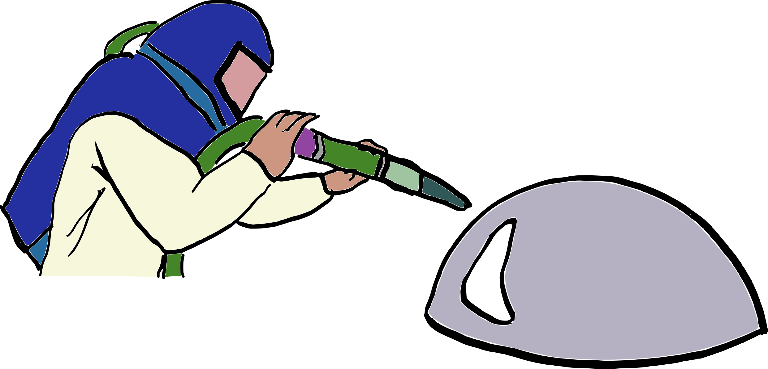 Cartoon Clipart (2482x1195), Png Download